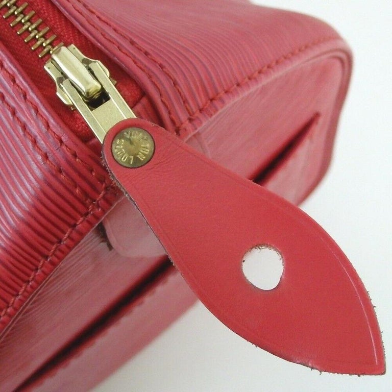 Women's Louis Vuitton Red Epi Leather Speedy 25 860252  For Sale