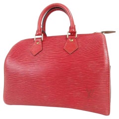 Louis Vuitton Red Epi Leather Speedy 25 860252 