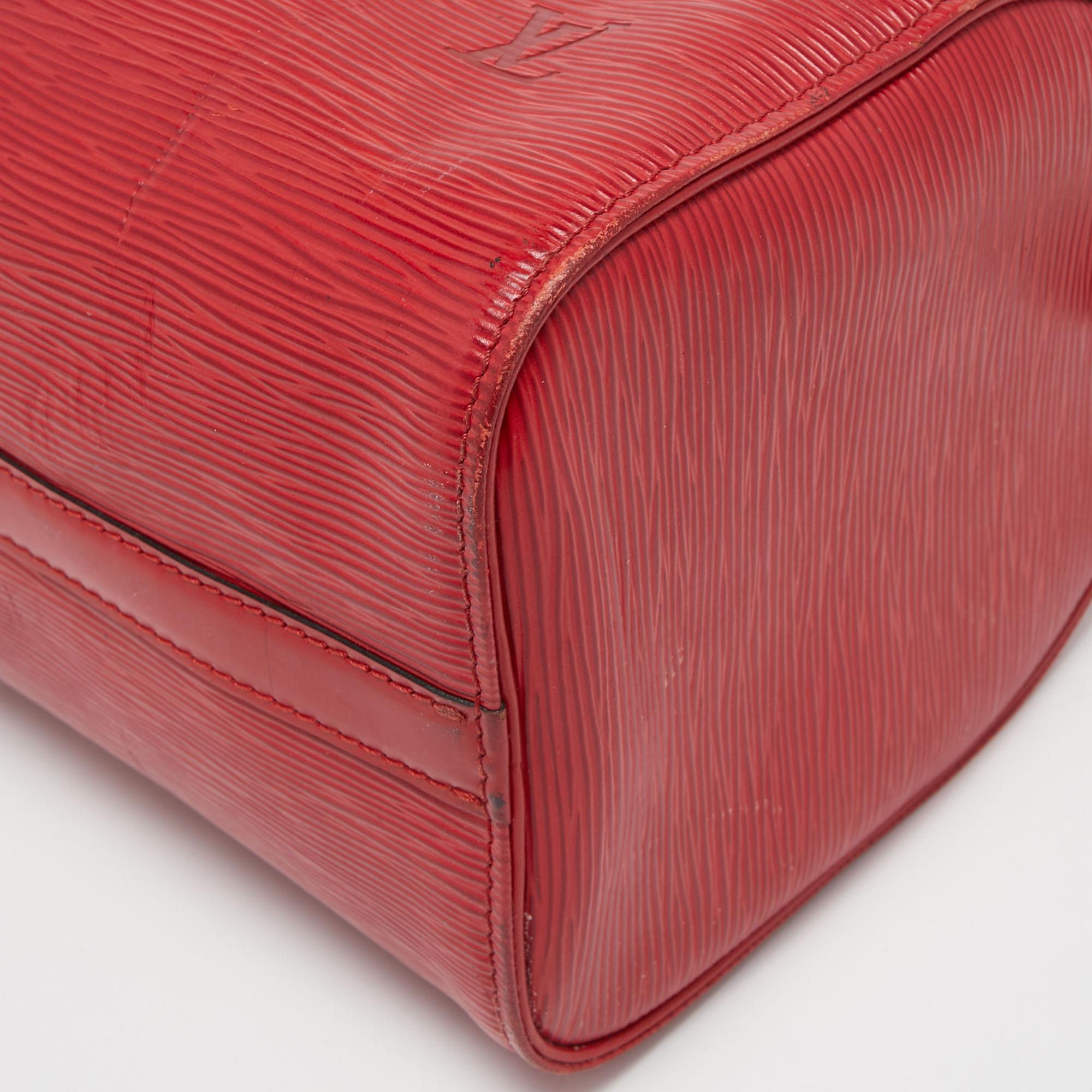 Louis Vuitton Red Epi Leather Speedy 25 Bag 13