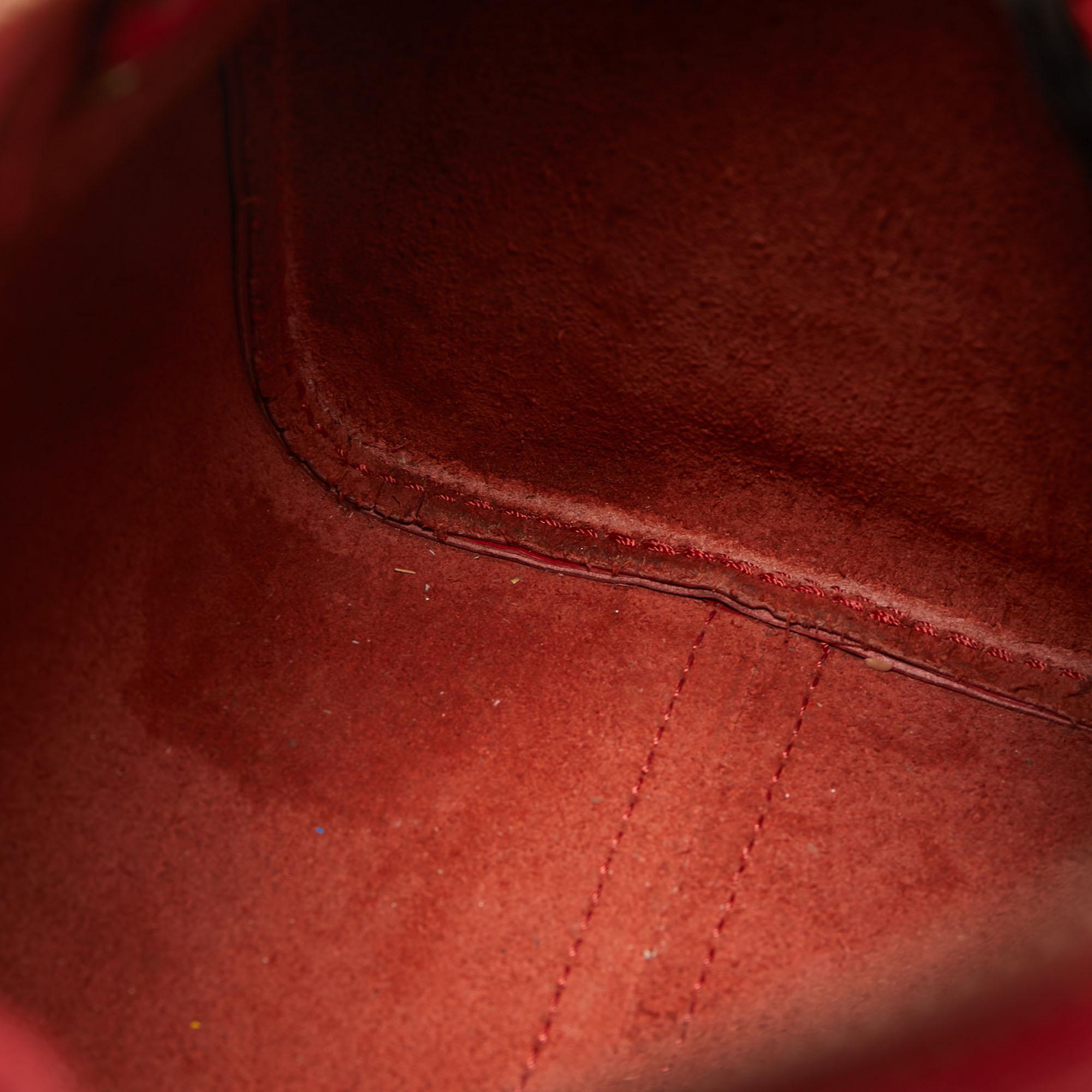 Louis Vuitton Red Epi Leather Speedy 25 Bag 3