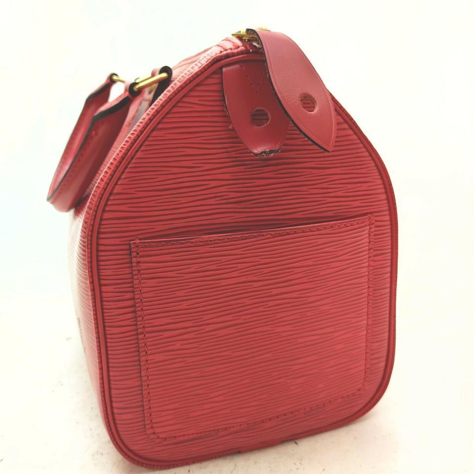 Louis Vuitton Red Epi Leather Speedy 25 Boston PM 861570 5