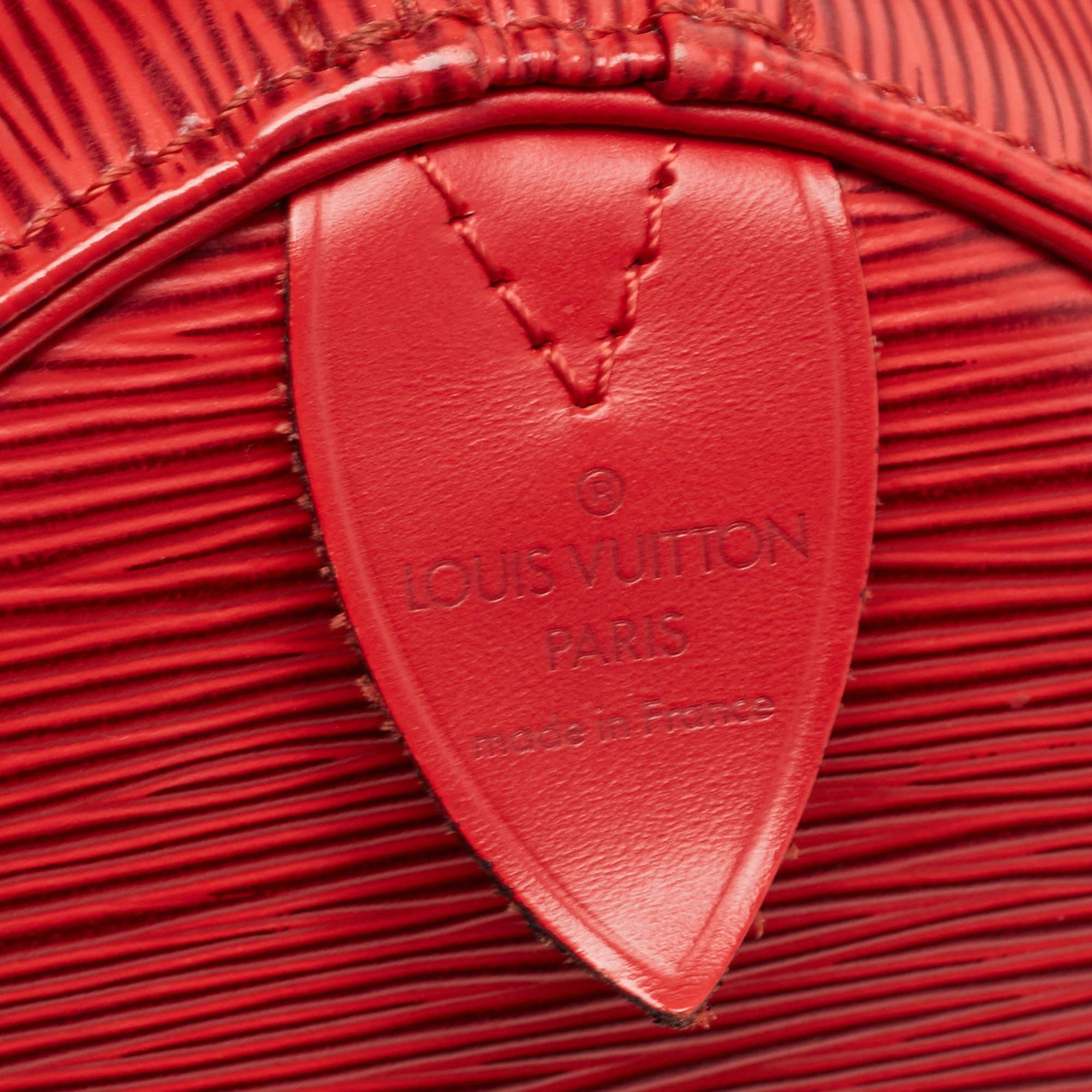 Women's Louis Vuitton Red Epi Leather Speedy 30 Bag