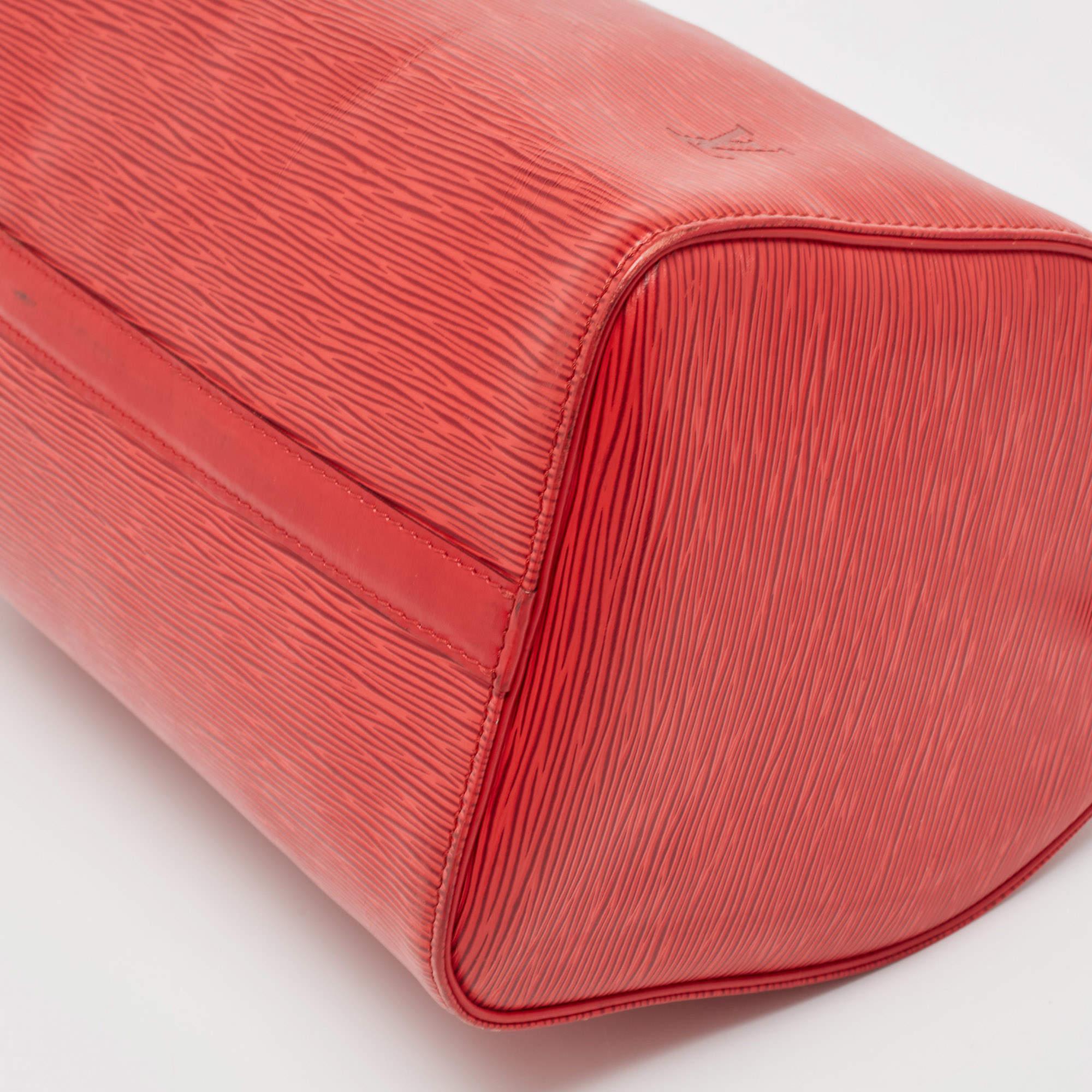 Louis Vuitton Red Epi Leather Speedy 30 Bag 3