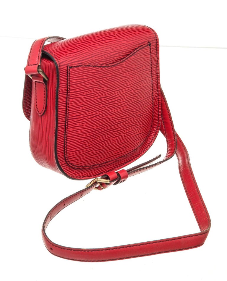 Louis Vuitton Crossbody Bag Authentic Red Epi Mini Saint Cloud -  UK