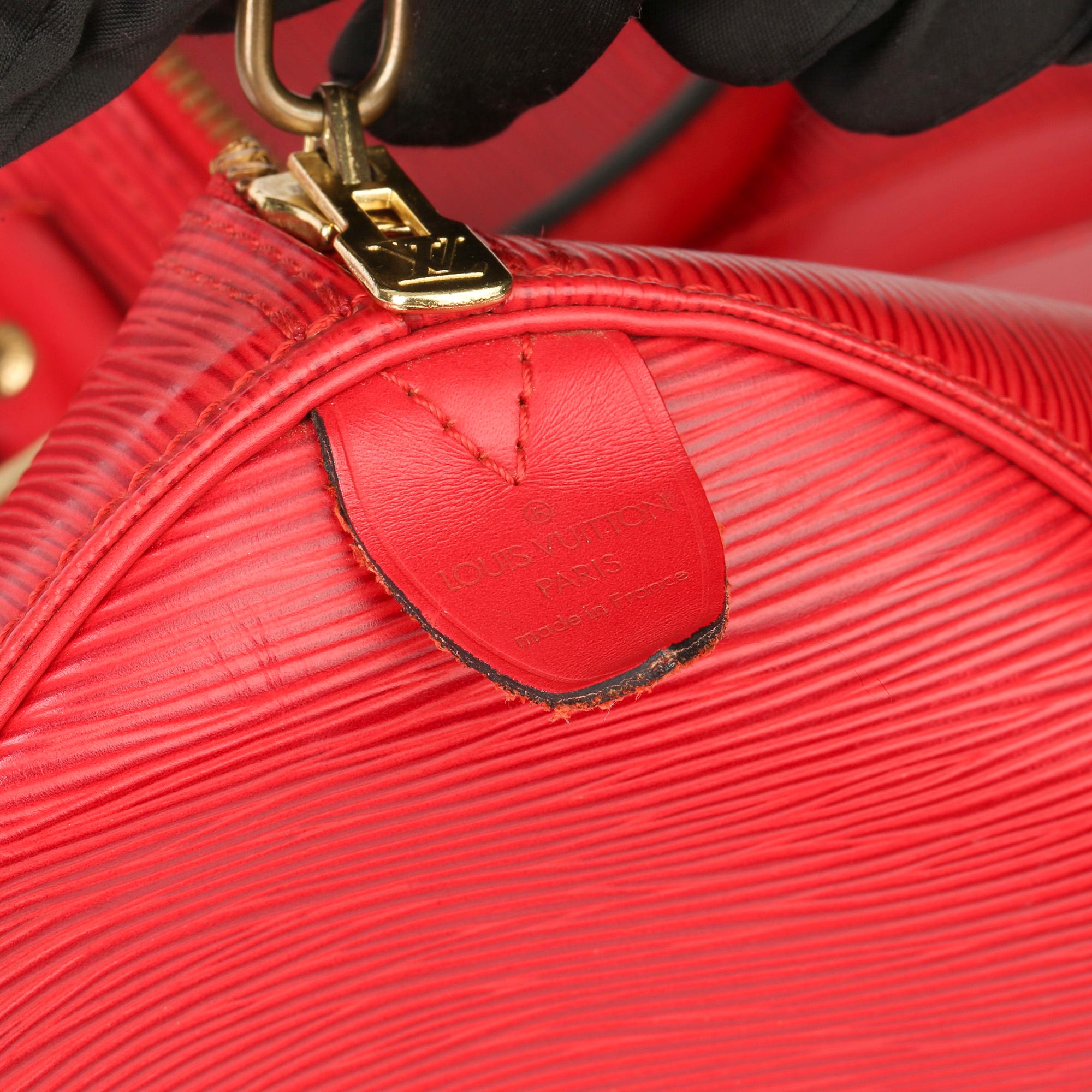 Louis Vuitton Red Epi Leather Vintage Keepall 55 1