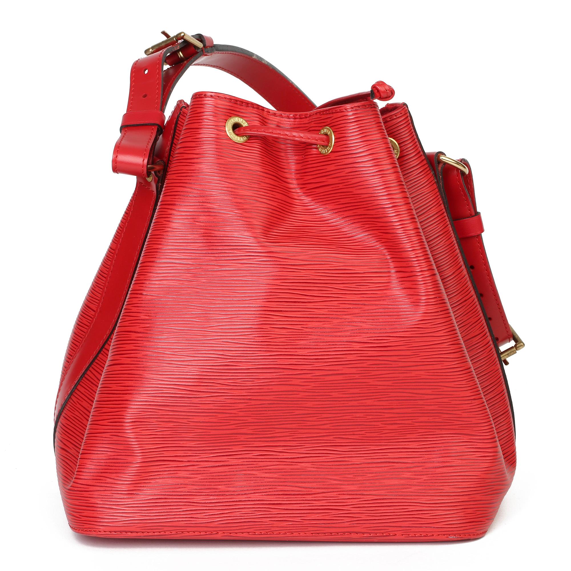 Women's Louis Vuitton Red Epi Leather Vintage Petit Noé