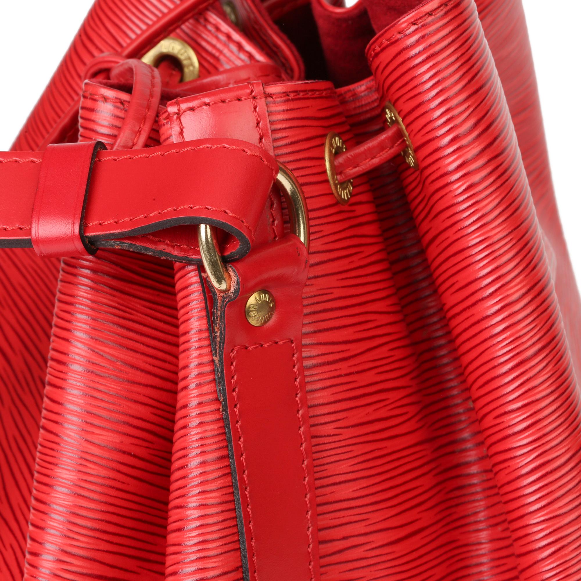 Louis Vuitton Red Epi Leather Vintage Petit Noé 3
