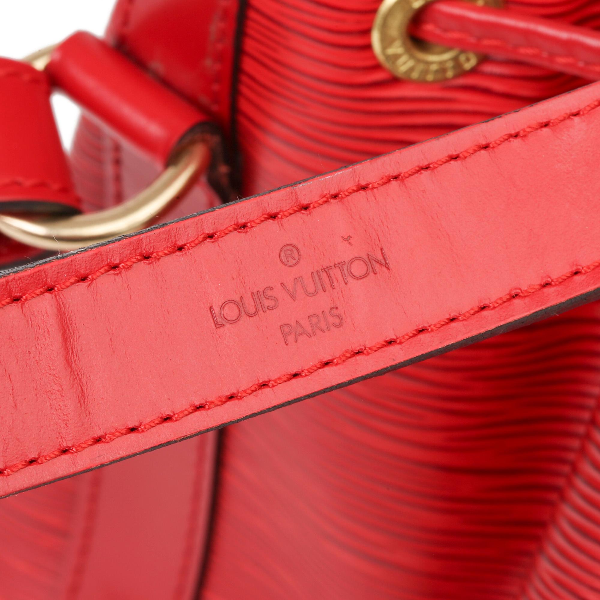 Louis Vuitton Red Epi Leather Vintage Petit Noé 4