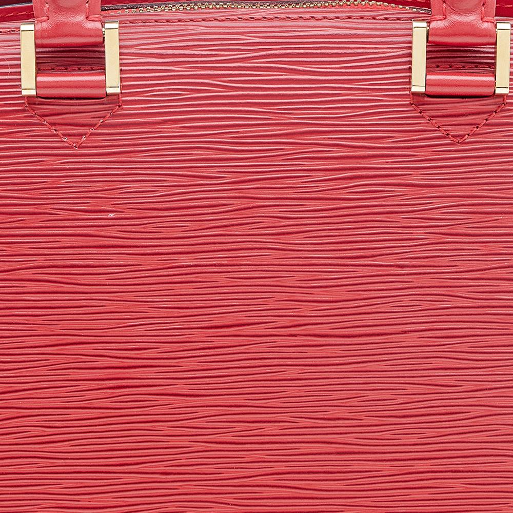 Louis Vuitton Red Epi Leather Vintage Pont Neuf PM Bag 5