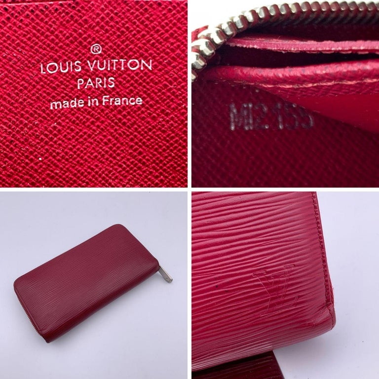 Louis Vuitton Red Epi Leather Zippy Long Continental Wallet 1