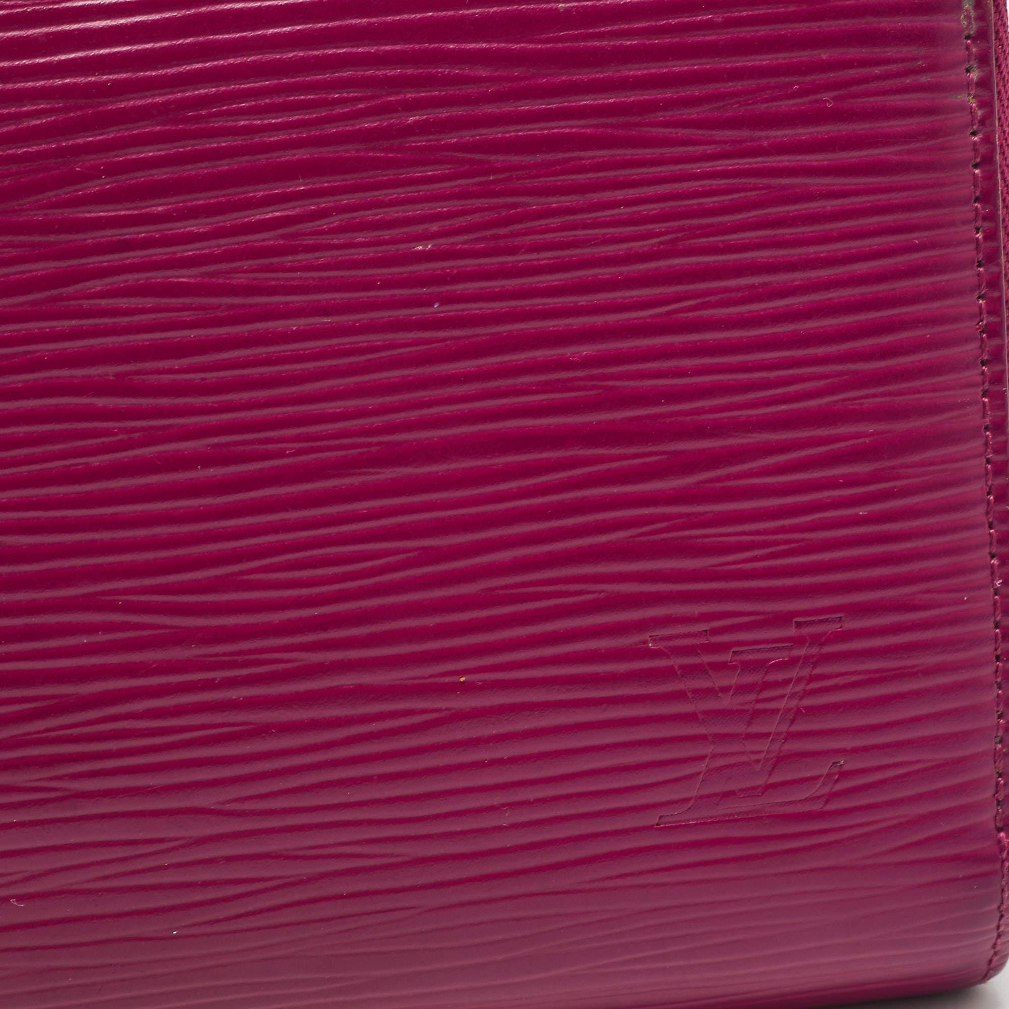 Louis Vuitton Red Epi Leather Zippy Wallet 4