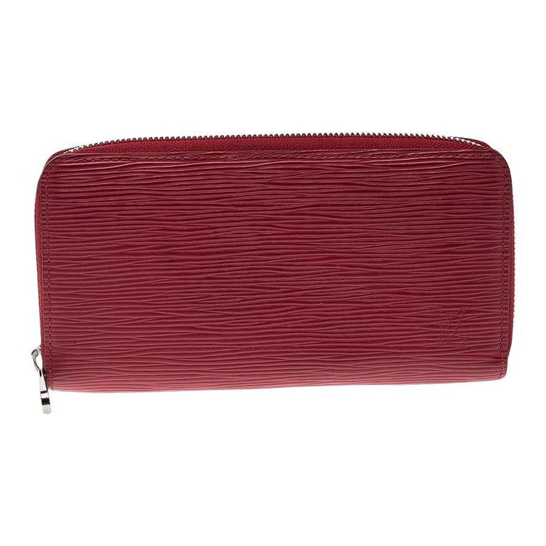 Louis Vuitton Red Epi Leather Zippy Wallet For Sale at 1stdibs