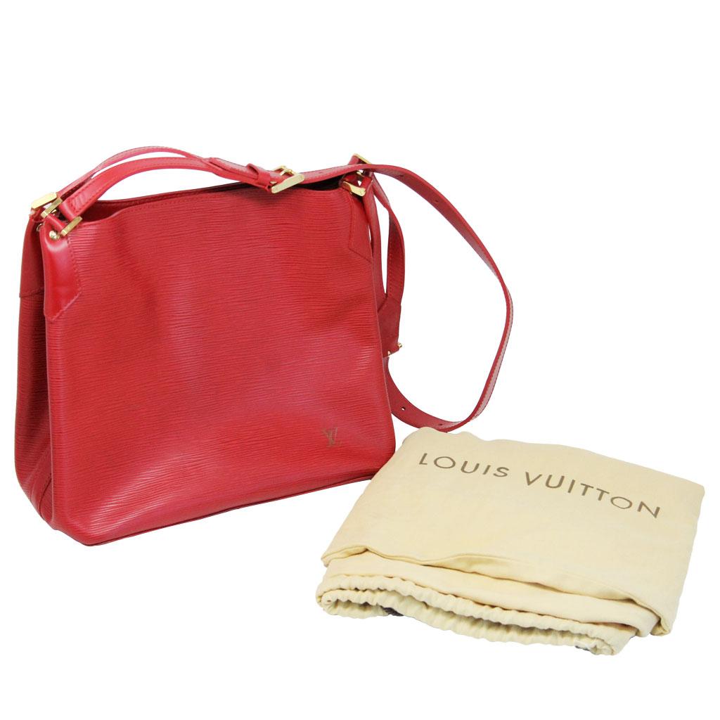 Louis Vuitton Red Epi Mandala MM Handbag in dust bag 8