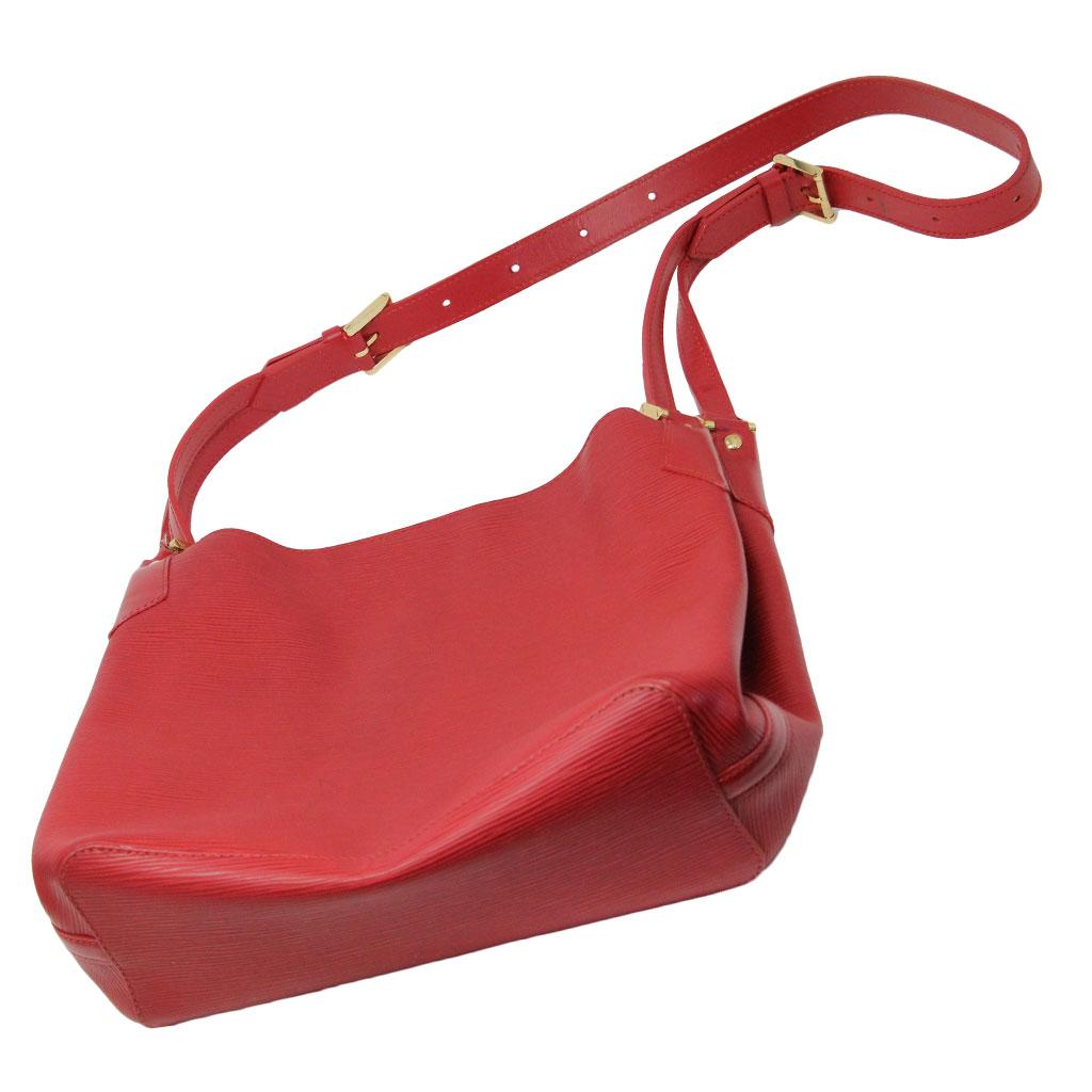 Women's or Men's Louis Vuitton Red Epi Mandala MM Handbag in dust bag
