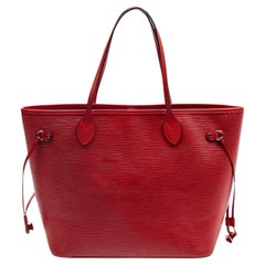 Louis Vuitton Red Epi Neverfull MM