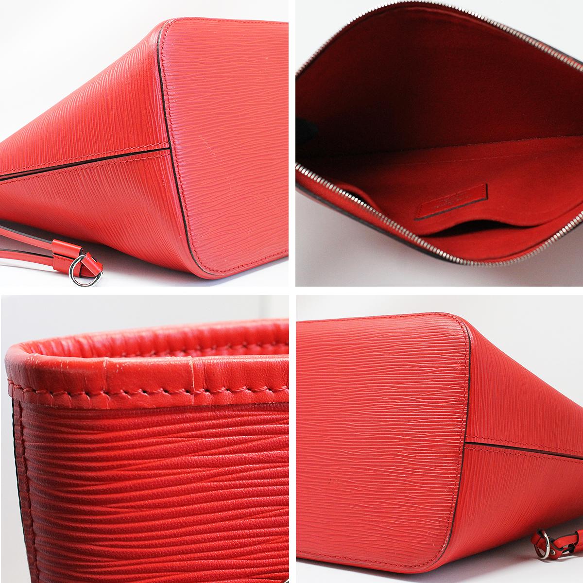 Louis Vuitton Red Epi Neverfull MM Handbag 2