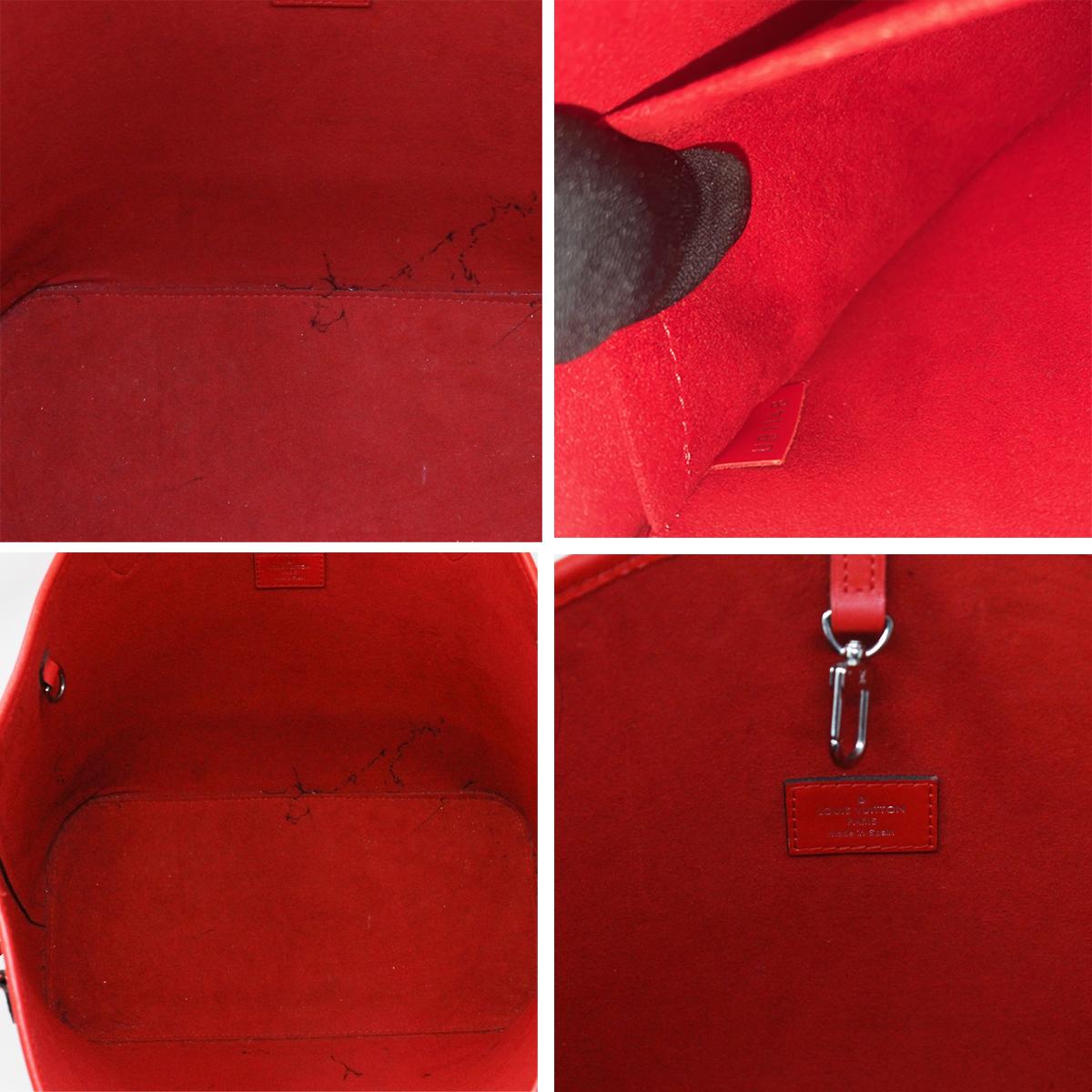Louis Vuitton Red Epi Neverfull MM Handbag 3