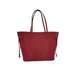 Louis Vuitton Red EPI Neverfull MM Tote w/ Pouch