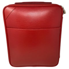 Louis Vuitton Red Epi Pegase Suitcase