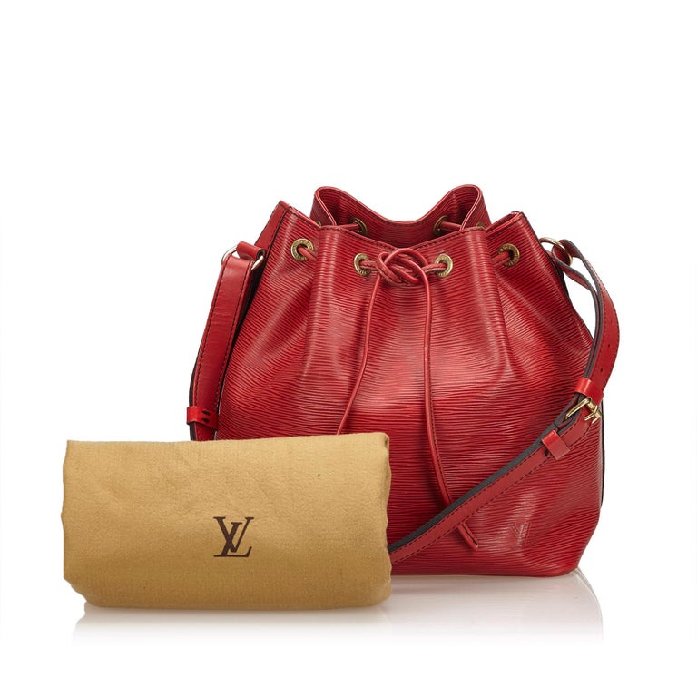 Louis Vuitton Red Epi Petit Noe For Sale at 1stdibs