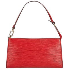 Louis Vuitton Red Epi Pochette Accessoires