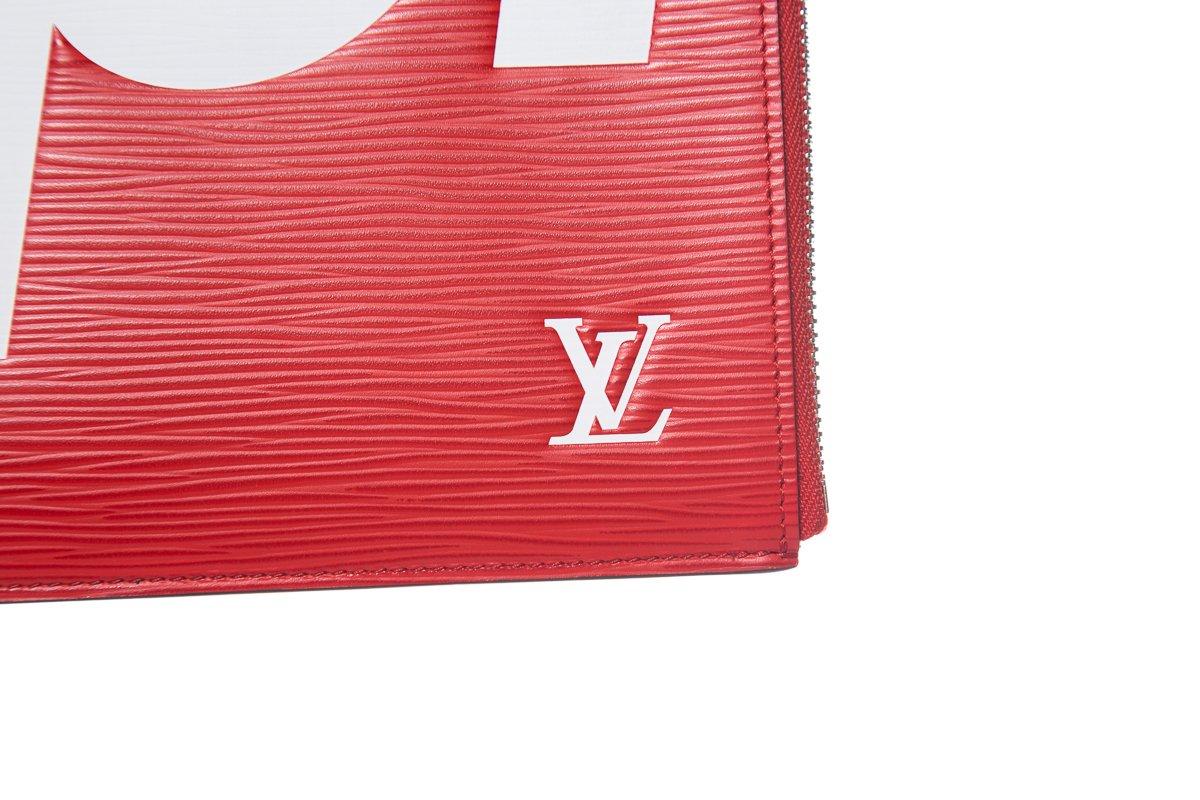 Women's Louis Vuitton Red Epi Pochette Jour bag For Sale