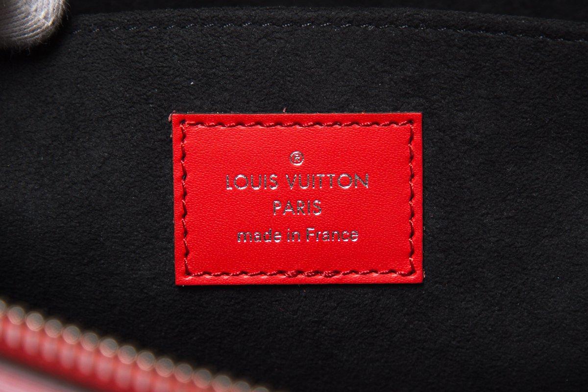 Louis Vuitton Red Epi Pochette Jour bag For Sale 3