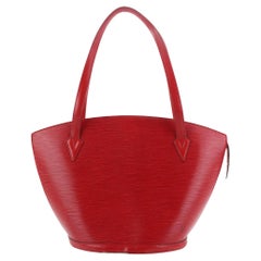 Louis Vuitton Rote Epi Saint Jacques Tote GM Umhängetasche mit Reißverschluss 2V44L