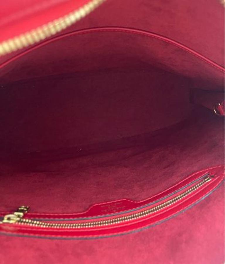 Louis Vuitton Red Epi Shoulder Bag  3
