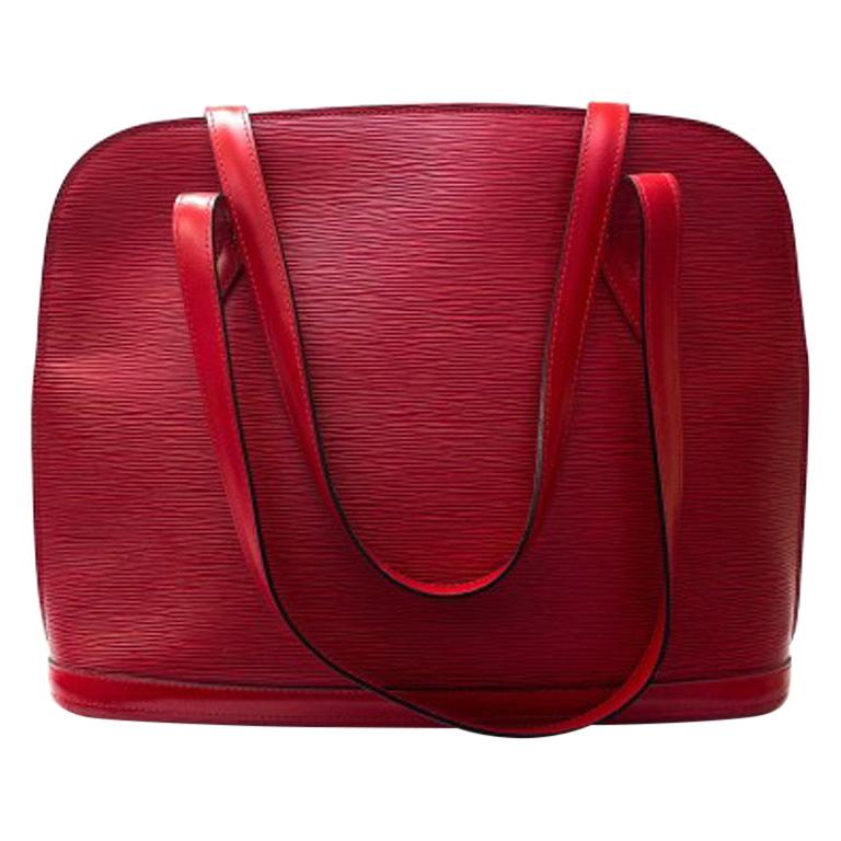 Louis Vuitton Red Epi Shoulder Bag 