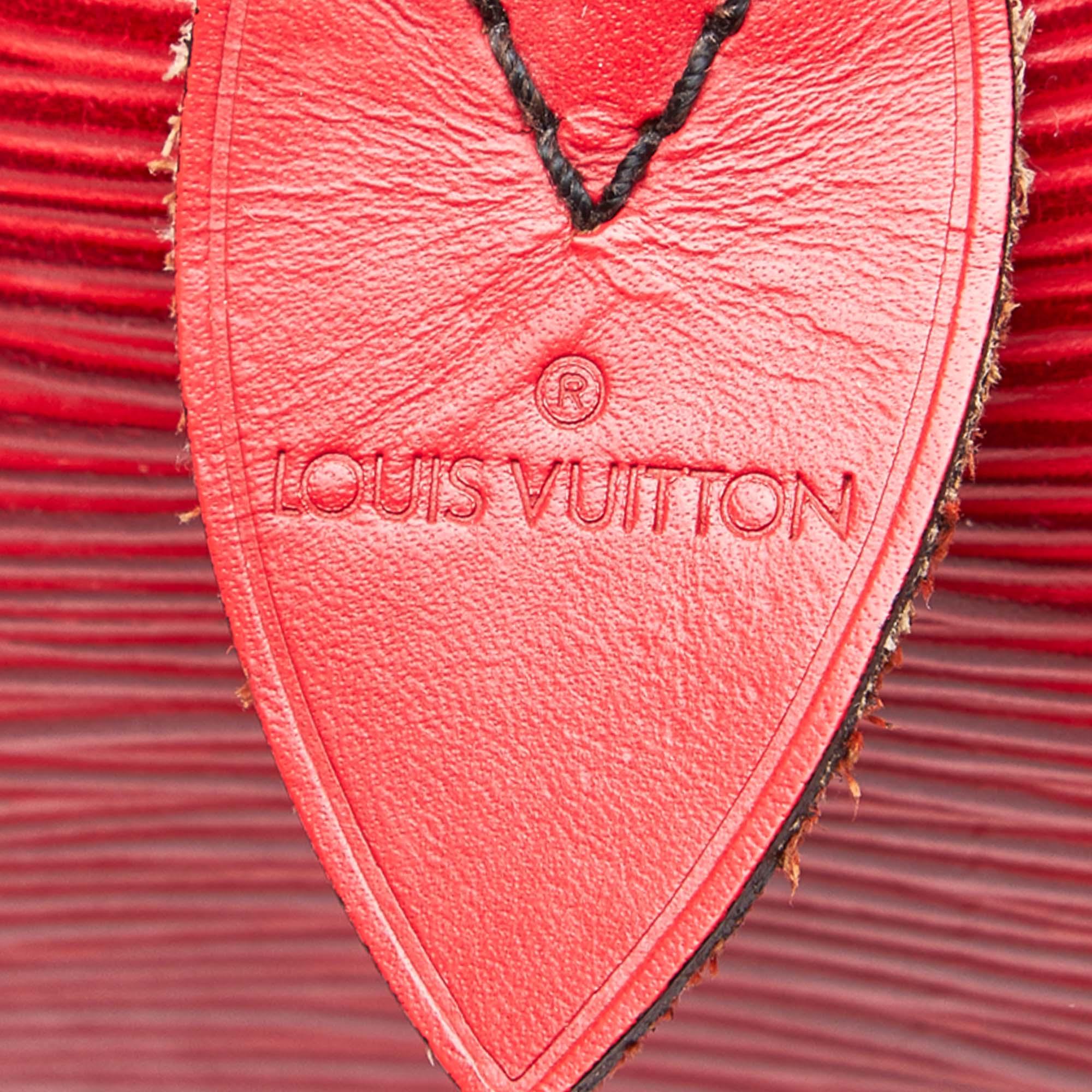 Louis Vuitton Red Epi Speedy 30 For Sale 2