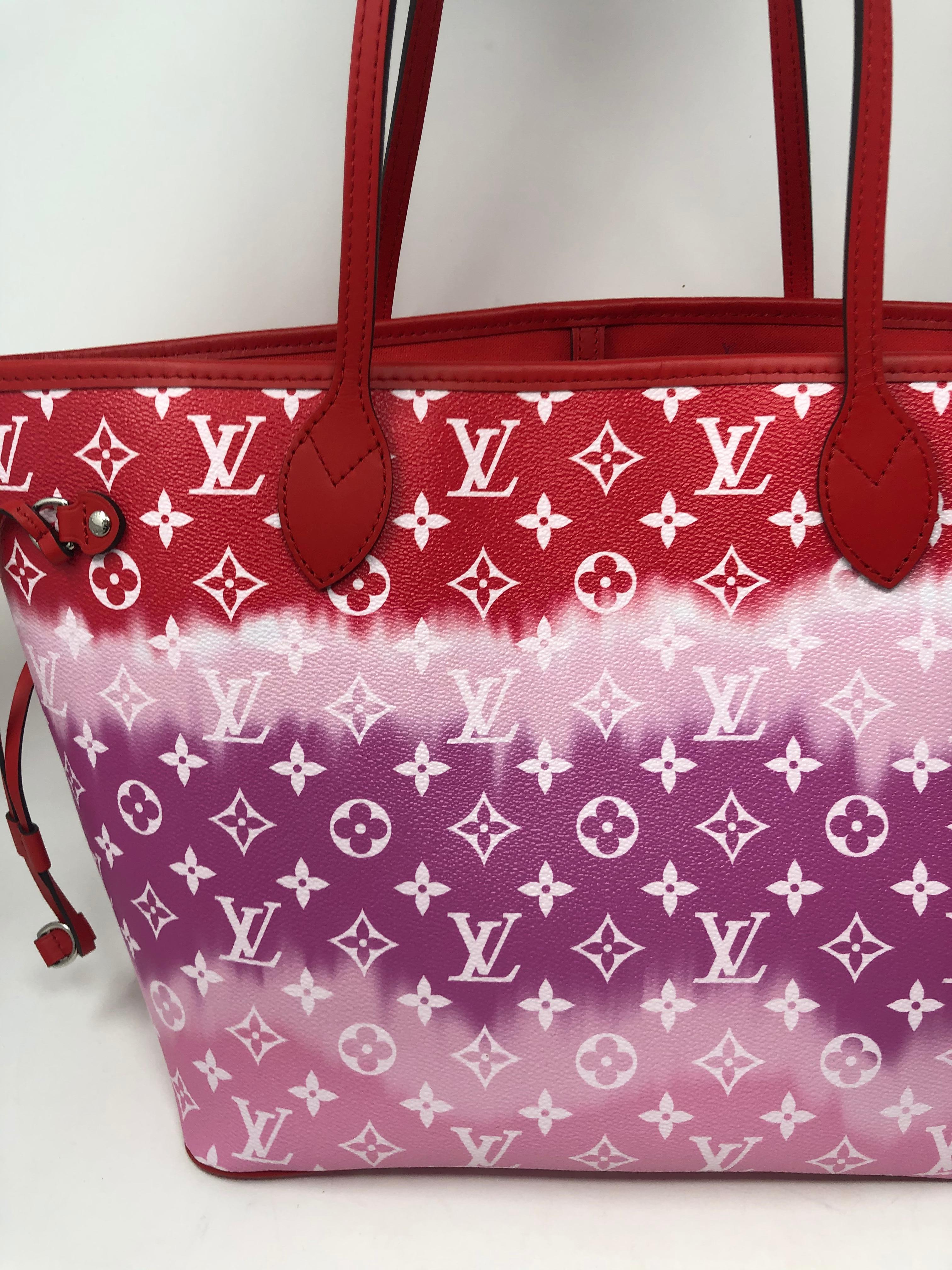 Louis Vuitton Red Escale Neverfull 5