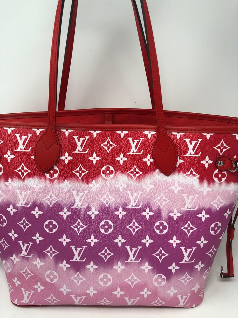 Louis Vuitton Red Escale Neverfull. Limited and sold out collection. Brand new and never used. Guaranteed authentic. 