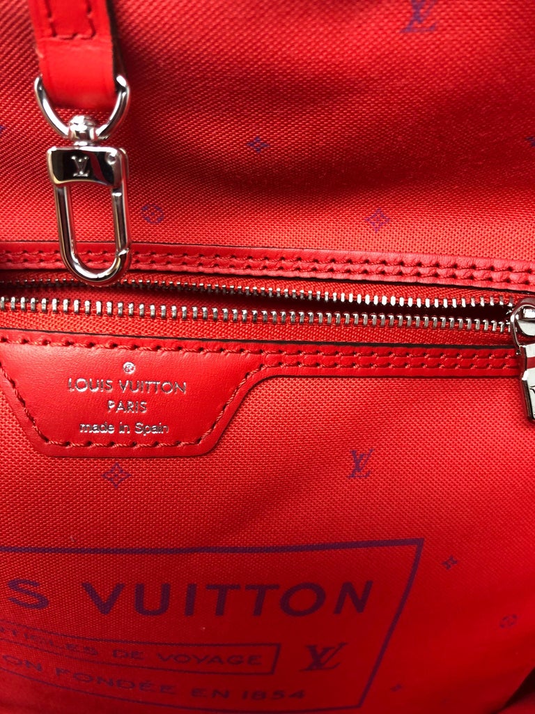 Louis Vuitton Red Escale Neverfull 1
