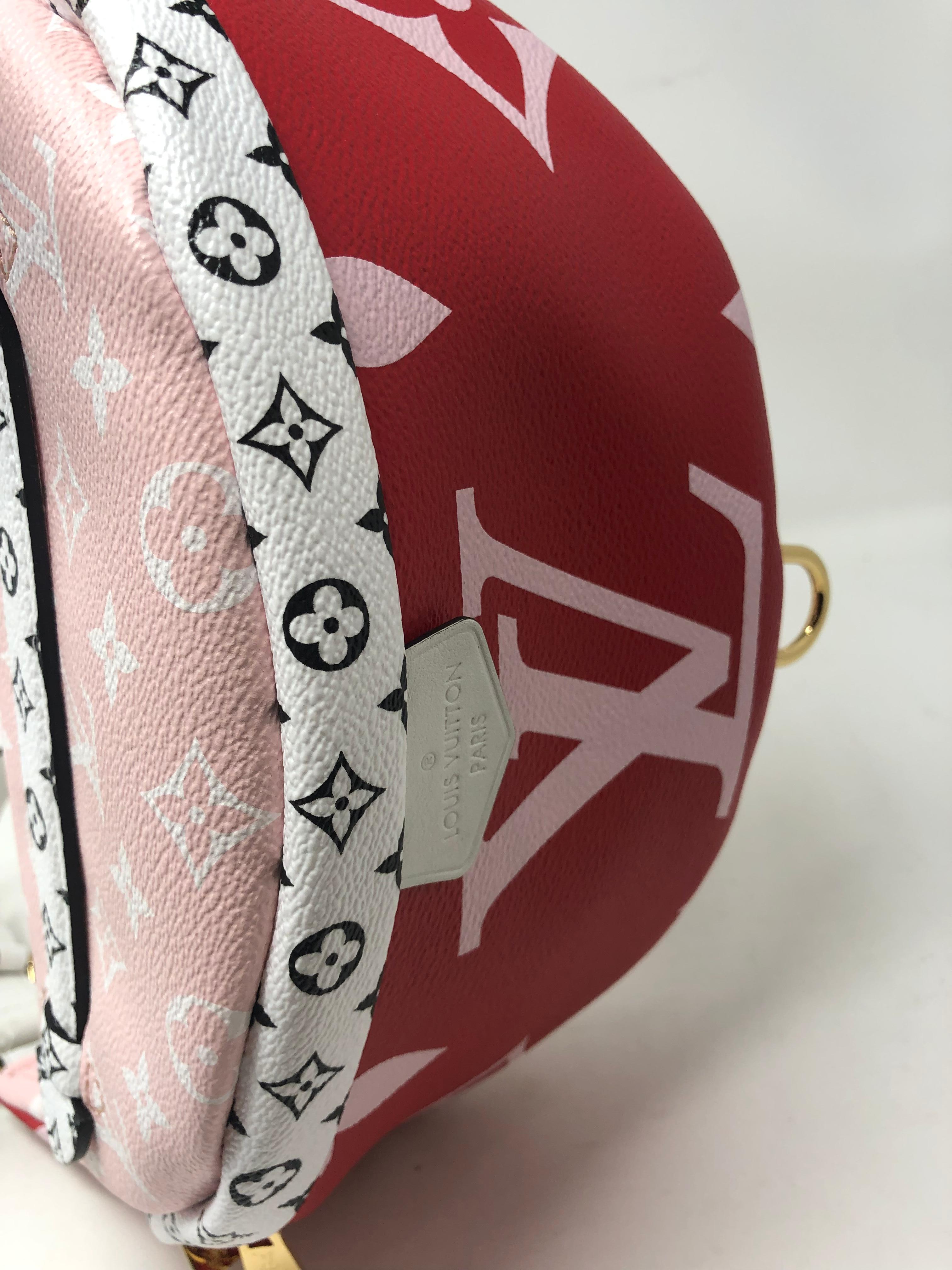 Louis Vuitton Red Giant Bum Bag In New Condition In Athens, GA