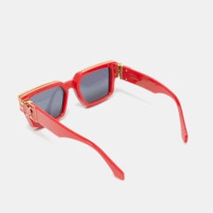 Quadratische Sonnenbrille von Louis Vuitton in Rot/Grau von 1,1 Millionen Dollar