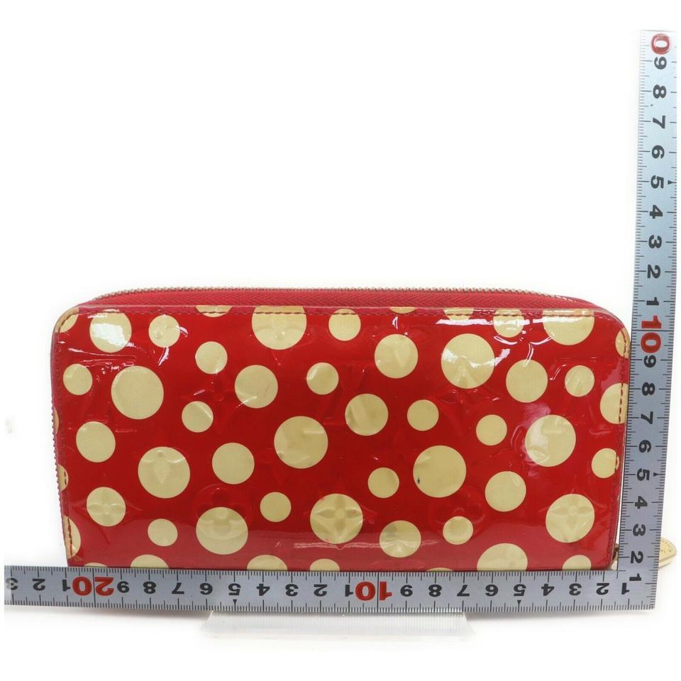 Louis Vuitton Red Kusama Infinity Dots Zippy Wallet Zip Around  862107 1