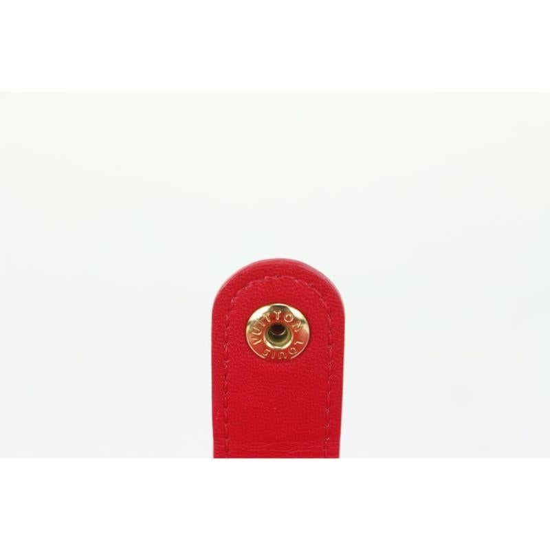 Louis Vuitton Red Kusama Vernis Infinity Dot Pumpkin Small Ring Agenda PM For Sale 5