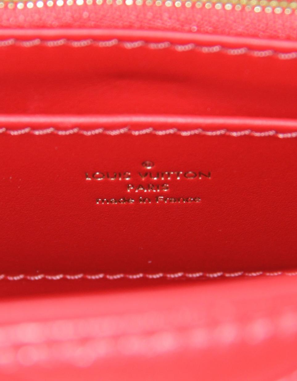 Louis Vuitton Red Lambskin Malletage Top Handle GO-14 MM Bag For Sale 3