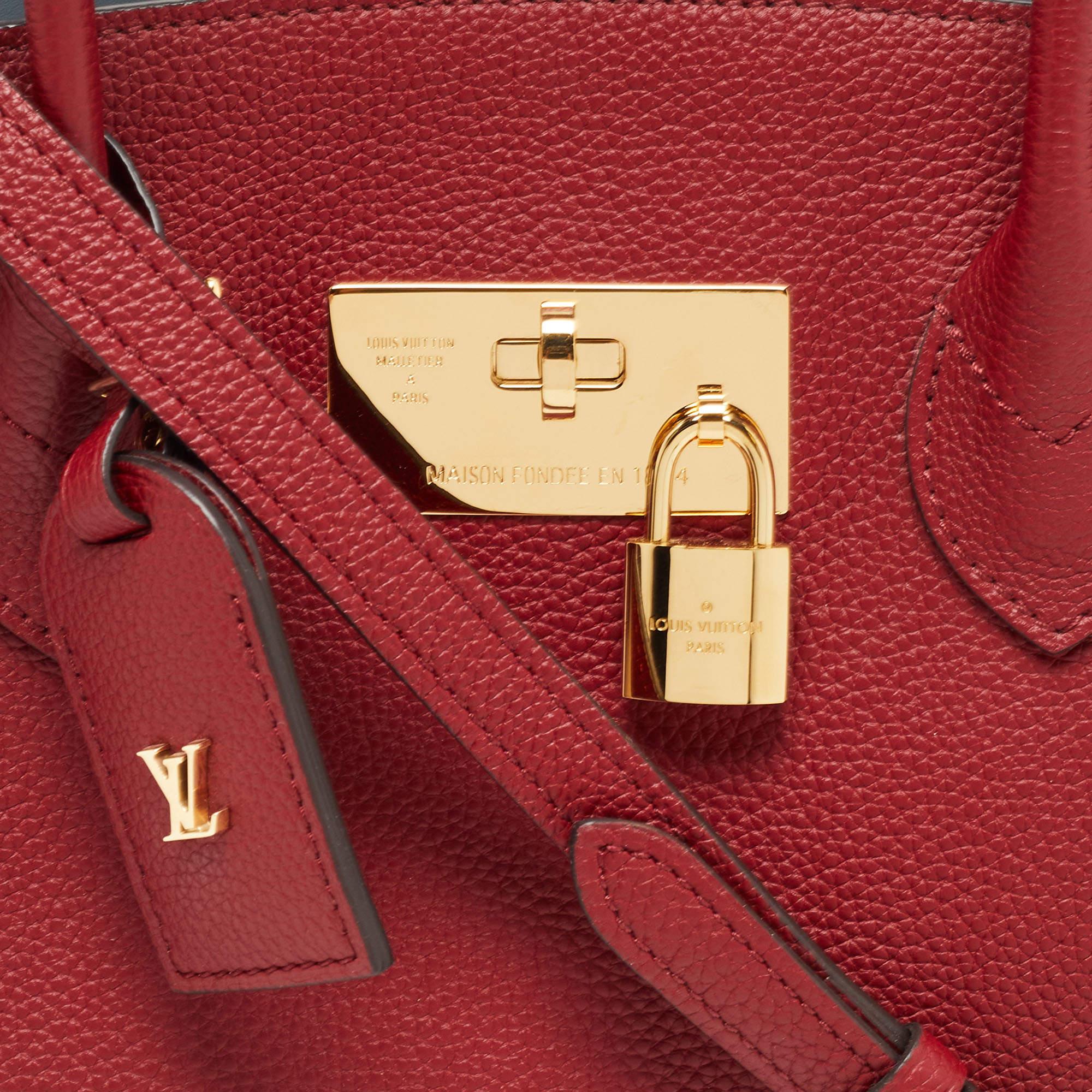 Louis Vuitton Red Leather 2Way Milla PM Bag 5