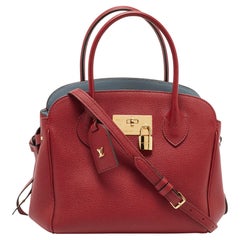 Louis Vuitton Red Leather 2Way Milla PM Bag