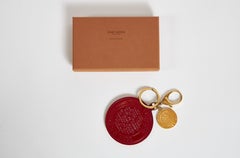 Louis Vuitton Rote Ledertasche Charme mit Box
