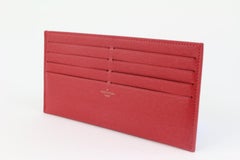 Louis Vuitton Red Leather Card Holder Felicie Insert 1217lv15