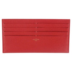 Louis Vuitton Red Leather Card Holder Felicie Insert 1217lv15