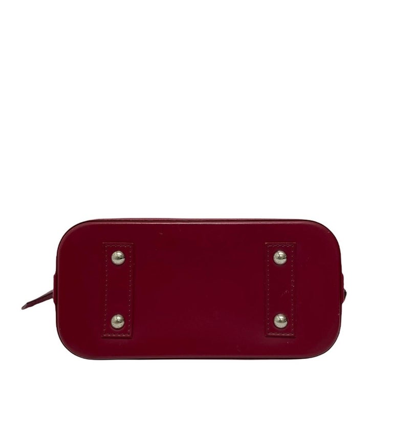 Louis Vuitton Red Leather Epi Alma BB Bag 1