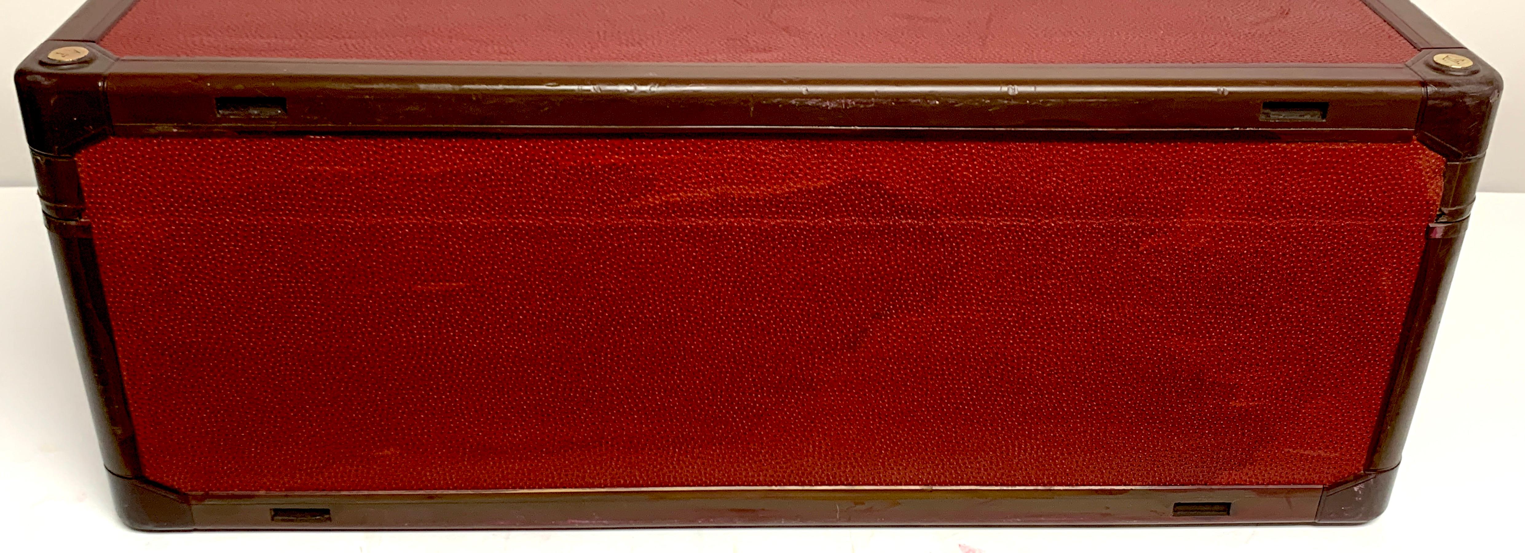 Louis Vuitton Red Leather Le Challenge 'Americas Cup' Suitcase, 1987 3