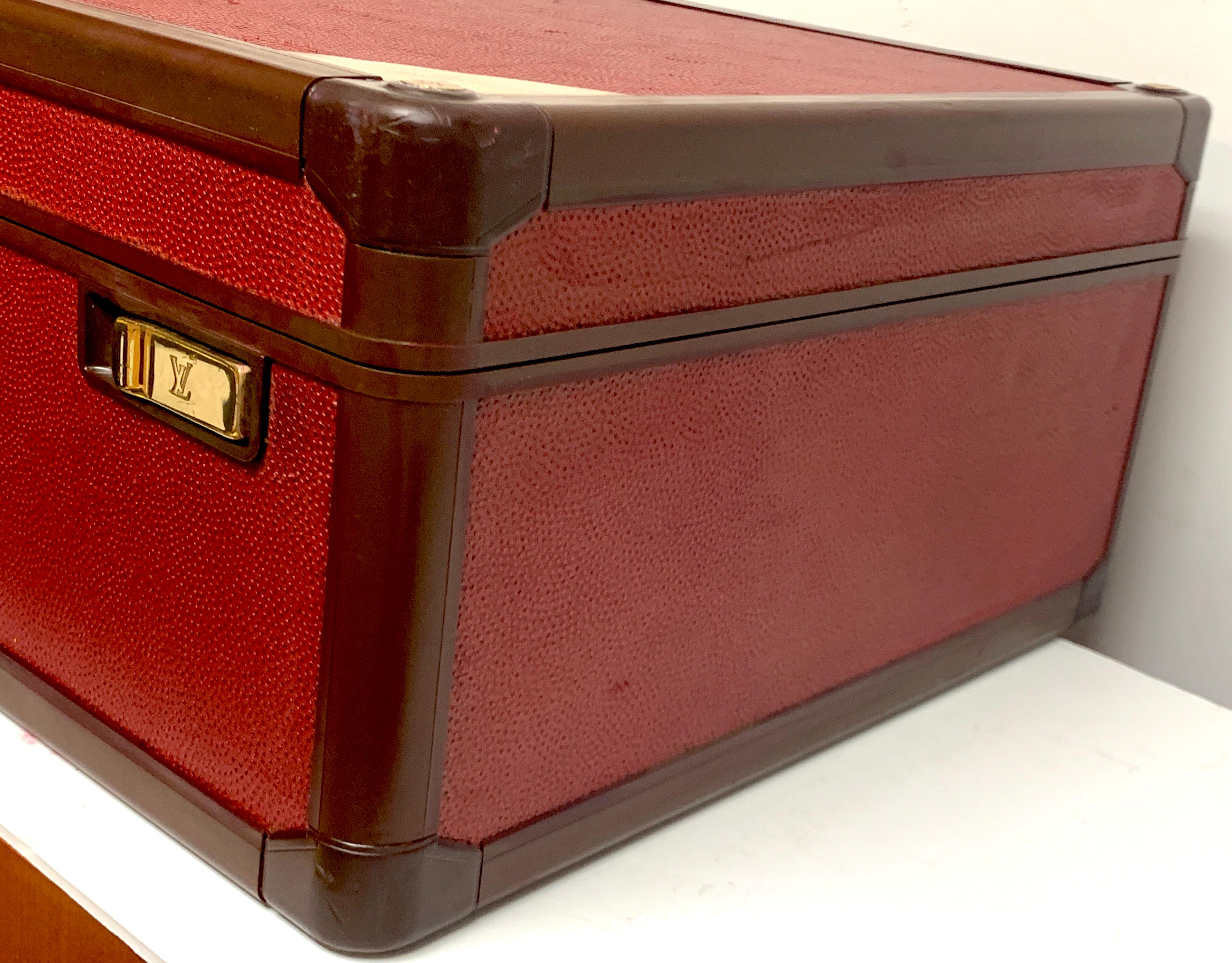 Louis Vuitton Red Leather Le Challenge 'Americas Cup' Suitcase, 1987 5