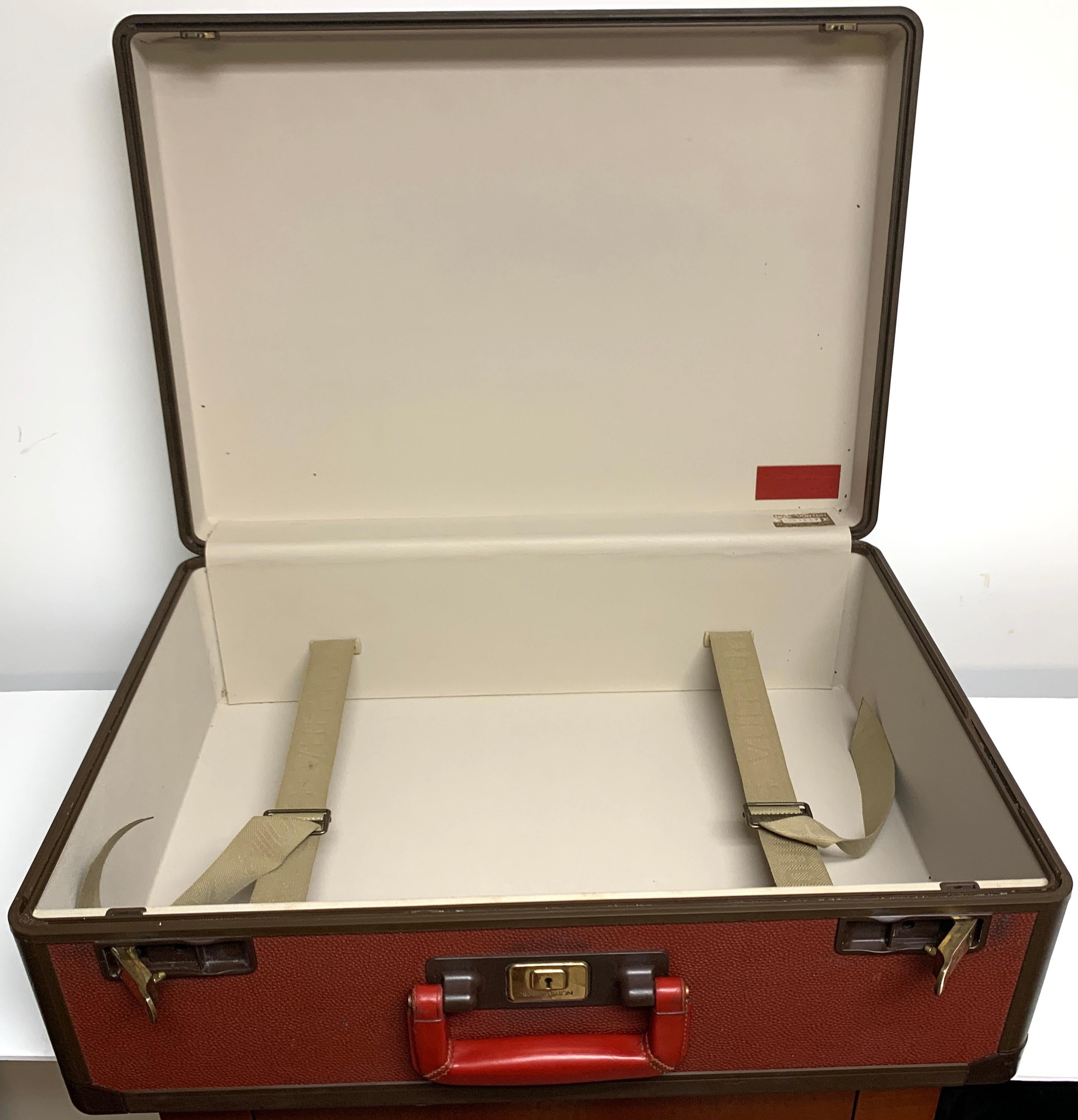 Louis Vuitton Red Leather Le Challenge 'Americas Cup' Suitcase, 1987 7
