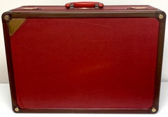 Louis Vuitton Red Leather Le Challenge 'Americas Cup' Suitcase, 1987