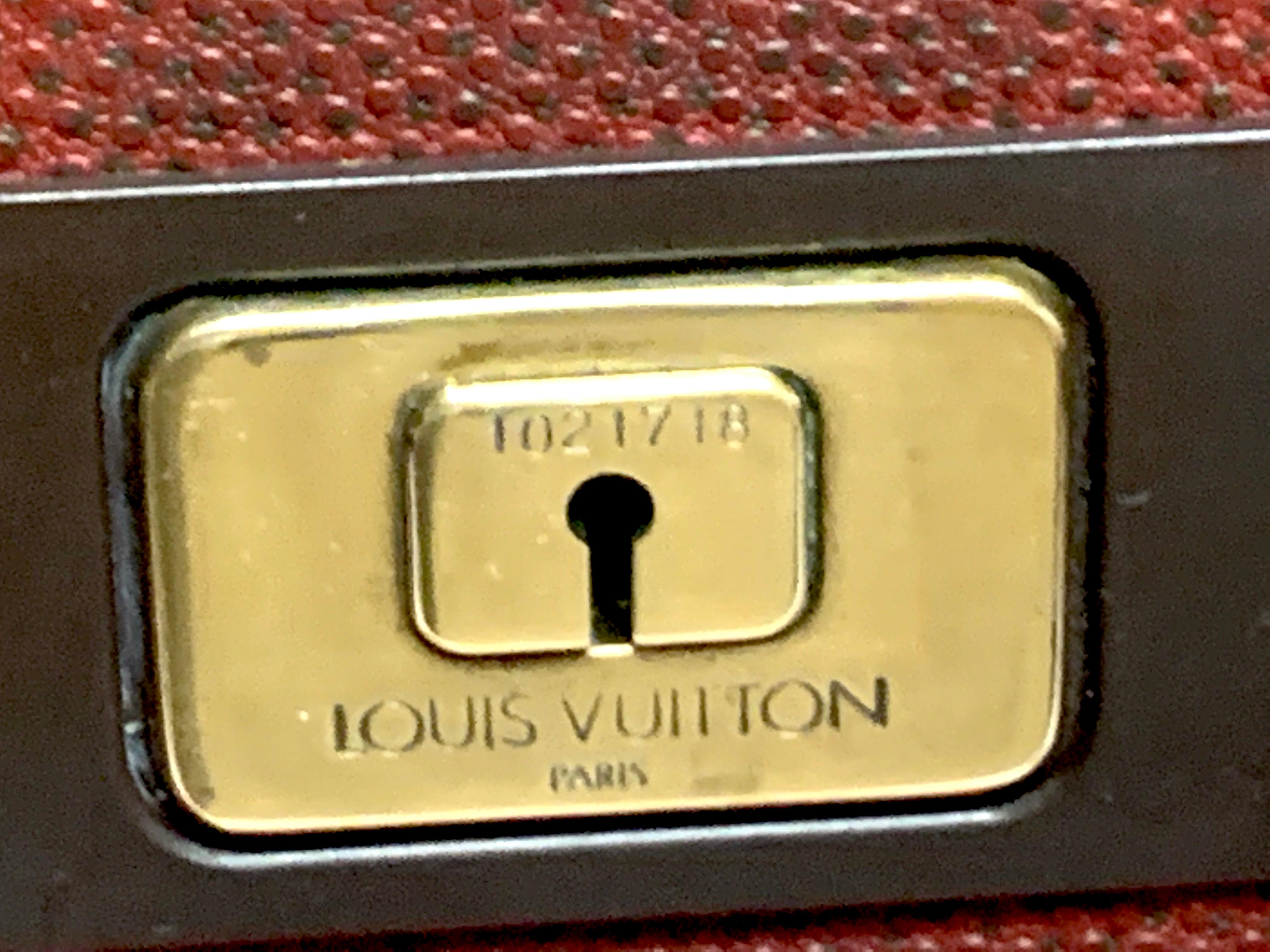Louis Vuitton Red Leather Le Challenge 'Americas Cup' Suitcase, 1987 1